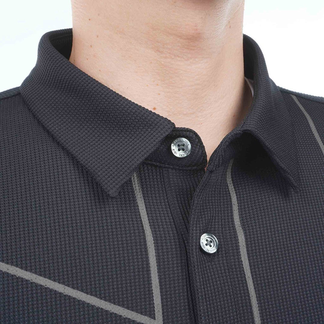 [アドミラル ゴルフ] Admiral GOLF メンズ ワッフル UJ 長袖シャツ ADMA655 ブラック　詳細6