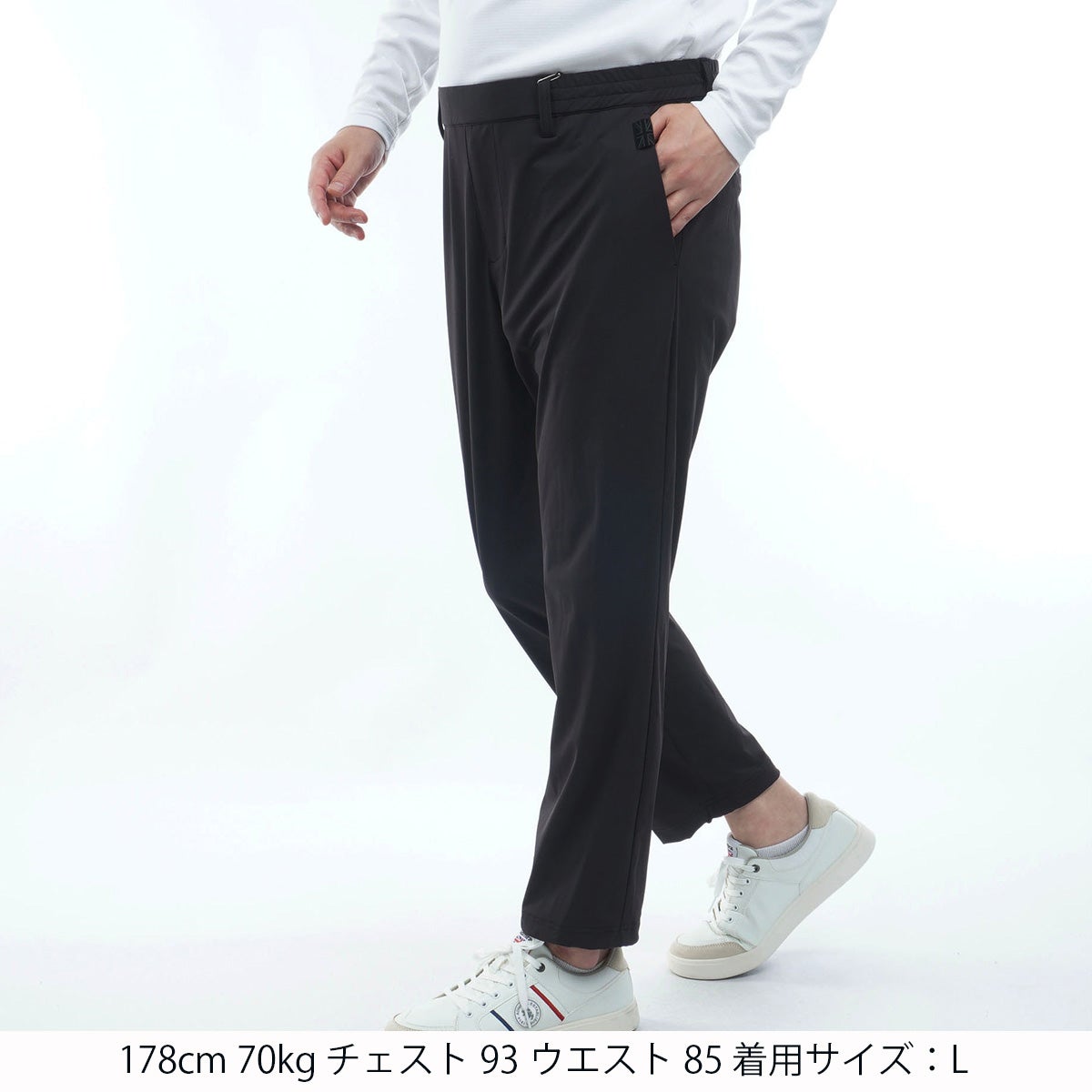[アドミラル ゴルフ]　Admiral GOLF　メンズ 撥水ストレッチ トラックパンツ　ブラック　詳細1