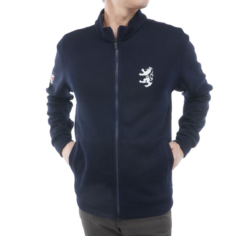 [アドミラル ゴルフ]　Admiral GOLF　メンズ ニットライク トラックジャケット　ネイビー