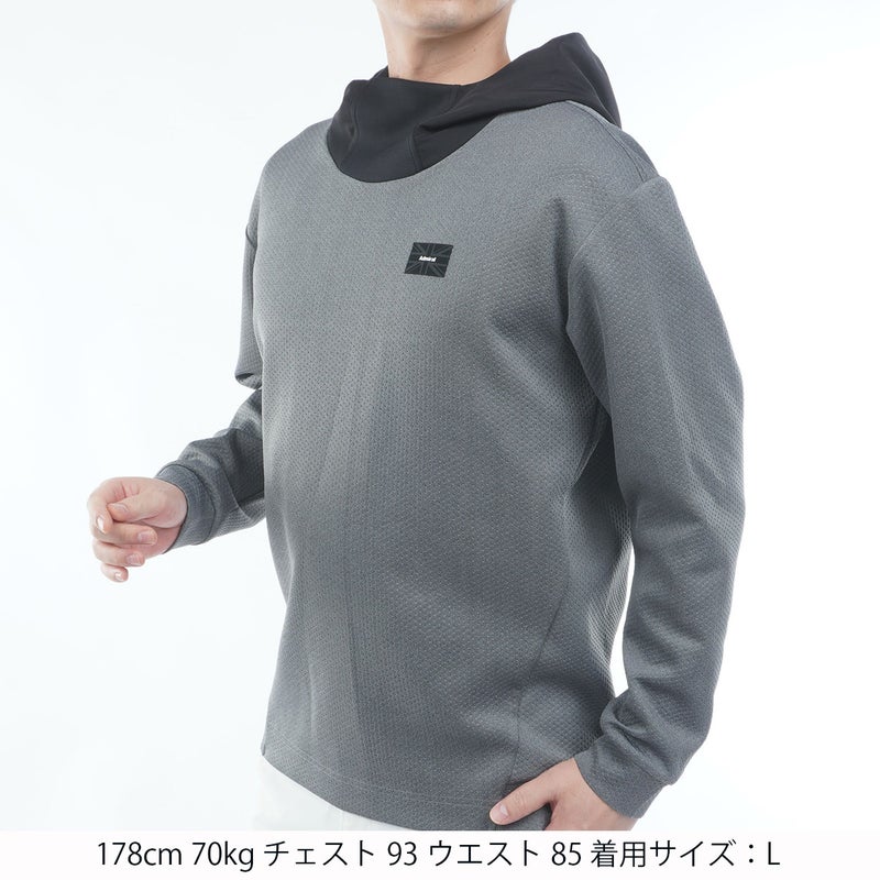 [アドミラル ゴルフ]　Admiral GOLF　メンズ ダンボールフーディー　グレー　詳細1