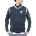 [アドミラル ゴルフ]　Admiral GOLF　メンズ ケーブル ニットベスト　ADMA660　ネイビー　詳細