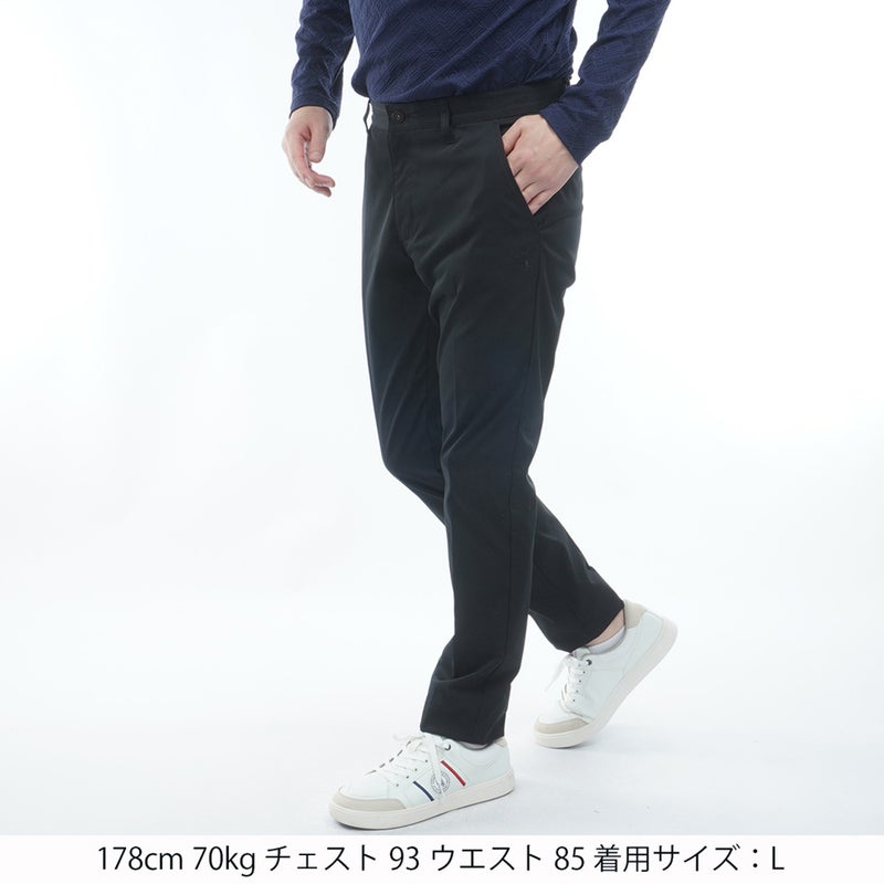  [アドミラル ゴルフ]　Admiral GOLF　メンズ 4WAYストレッチ テーパードパンツ  ADMA663 ブラック　詳細1