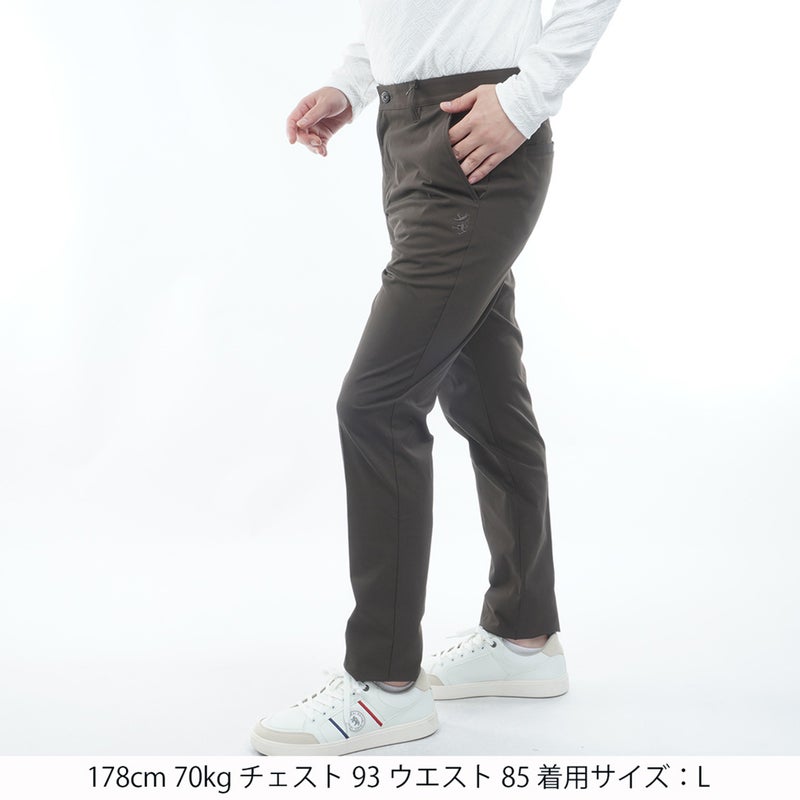  [アドミラル ゴルフ]　Admiral GOLF　メンズ 4WAYストレッチ テーパードパンツ  ADMA663 ブラウン　詳細1