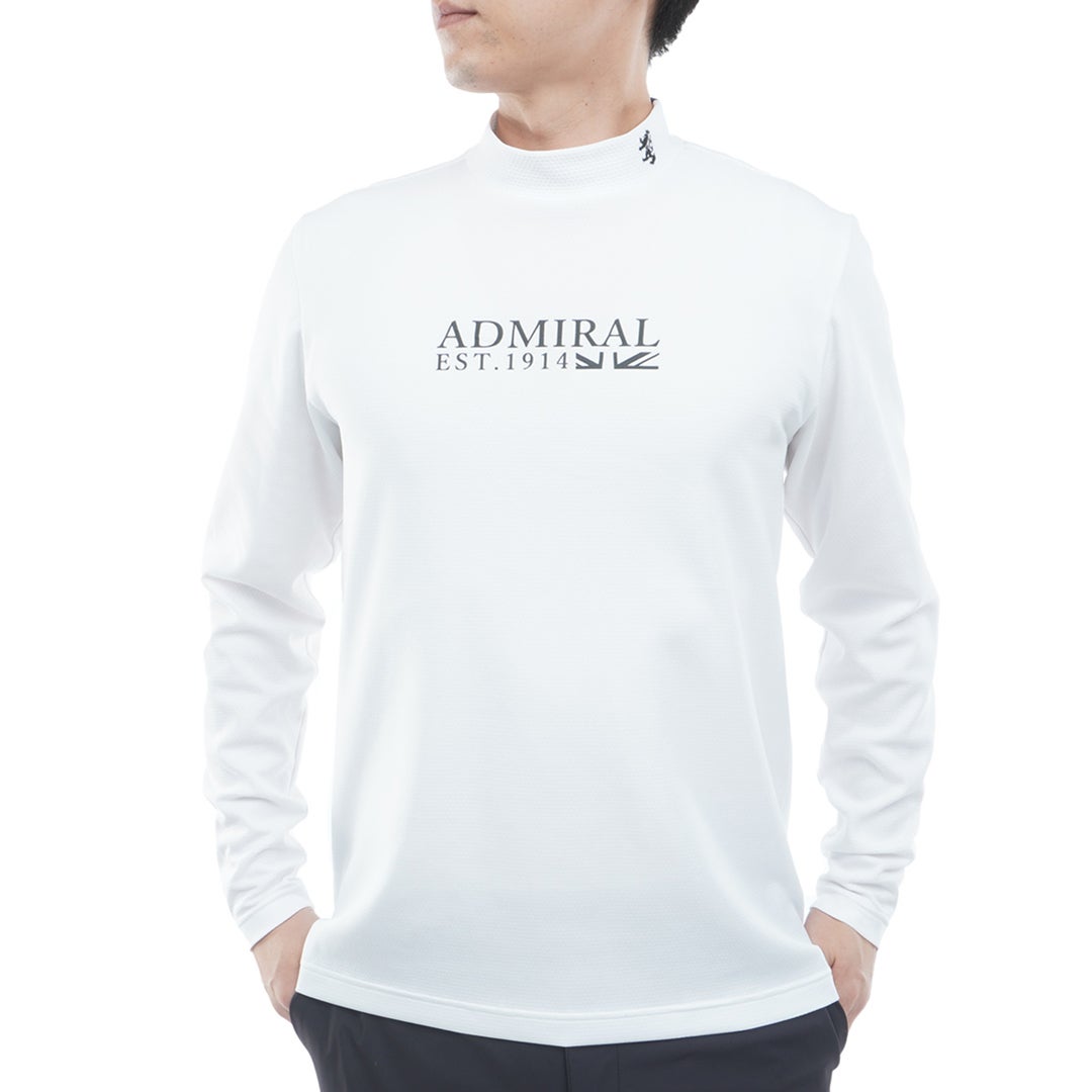 [アドミラル ゴルフ] Admiral GOLF メンズ フラッグ 長袖シャツ ADMA664 ホワイト　詳細