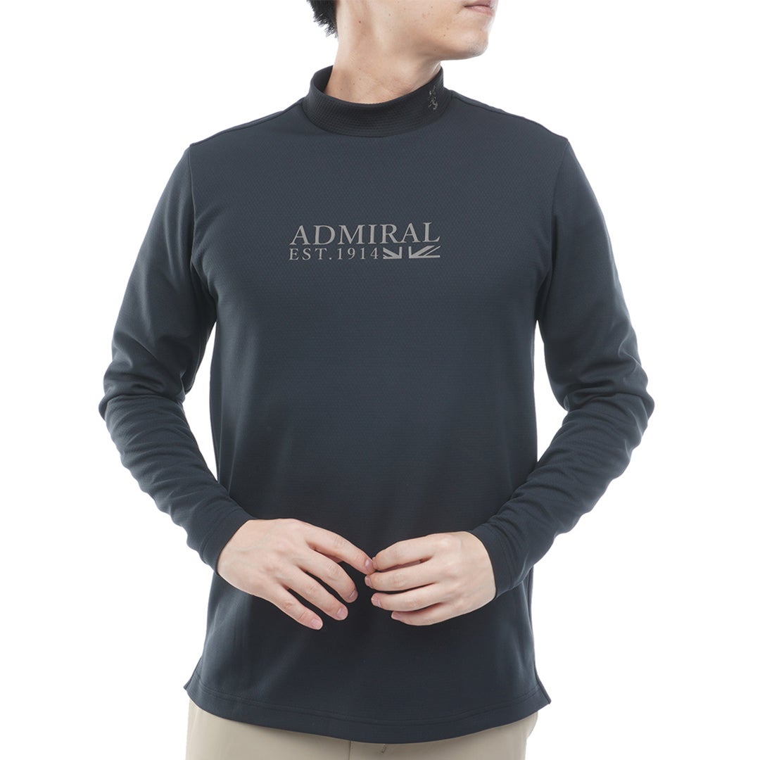 [アドミラル ゴルフ] Admiral GOLF メンズ フラッグ 長袖シャツ ADMA664 ブラック　詳細
