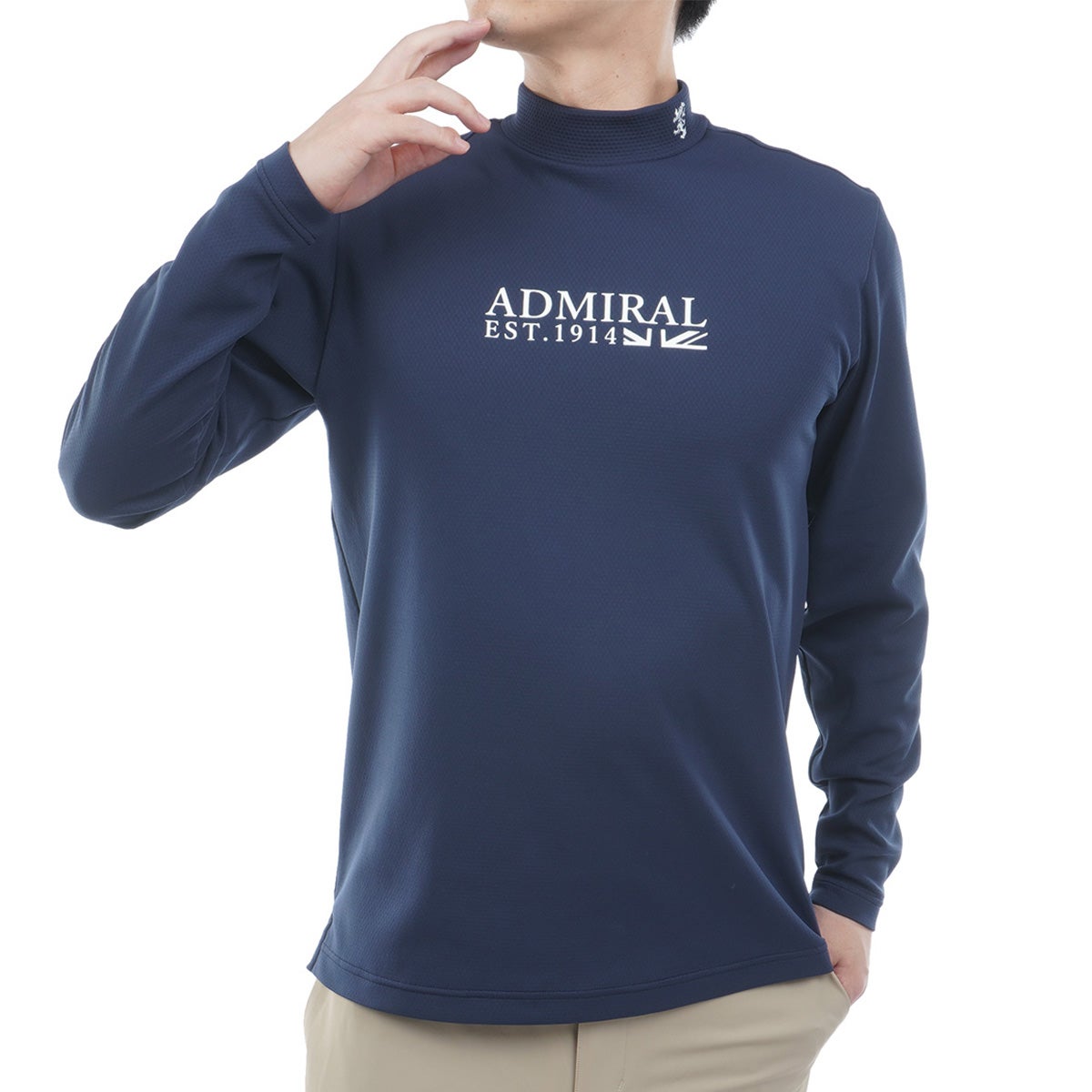 [アドミラル ゴルフ] Admiral GOLF メンズ フラッグ 長袖シャツ ADMA664 ネイビー　詳細
