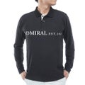  [アドミラル ゴルフ]　Admiral GOLF　メンズ ロゴ ジャガード 長袖シャツ  ADMA669 ブラック　詳細