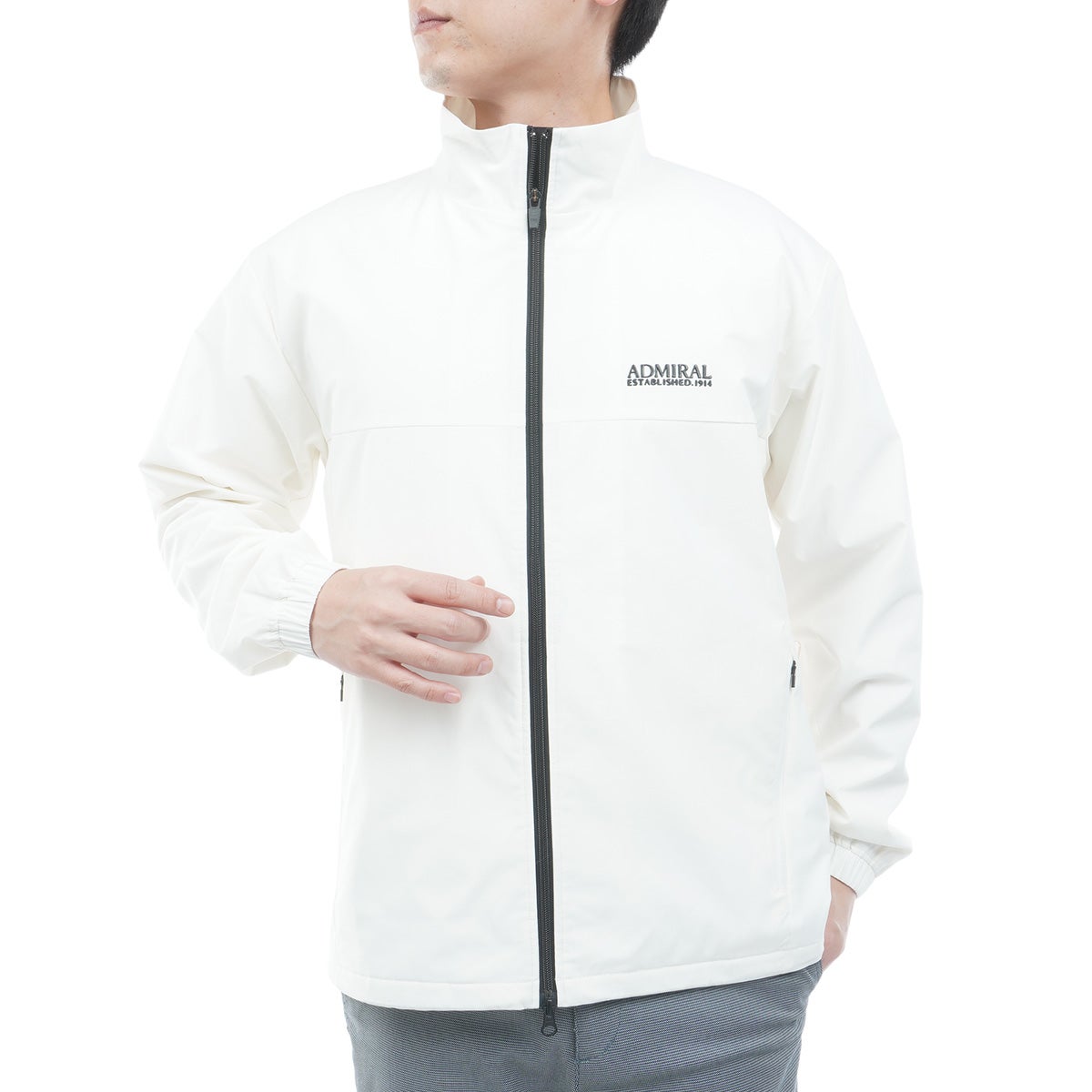  [アドミラル ゴルフ]　Admiral GOLF　メンズ エアポカ パフォーマンス中綿ジャケット　オフホワイト　詳細