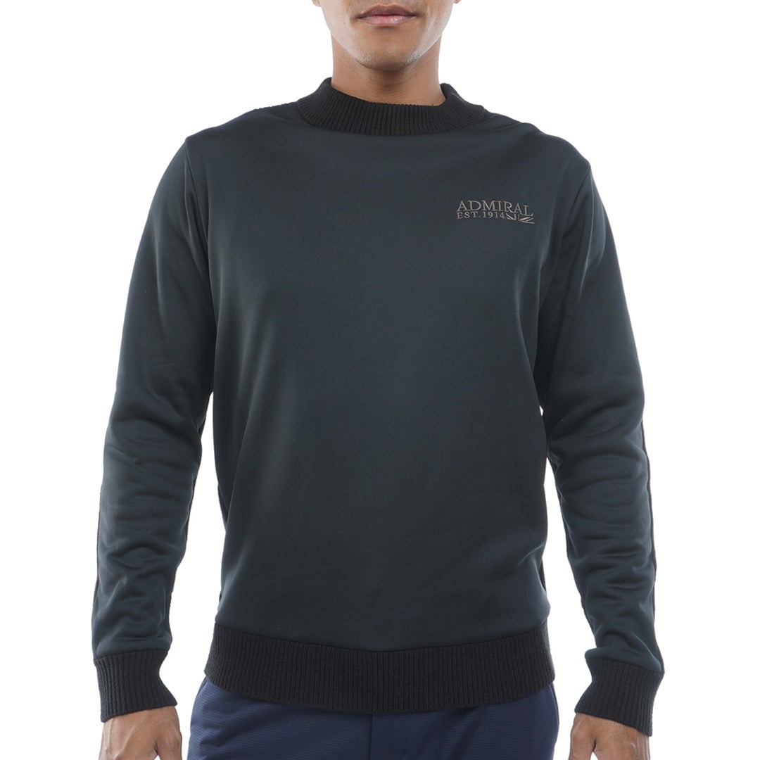  [アドミラル ゴルフ]　Admiral GOLF　メンズ ハイブリッド モックネック ニットスウェット  ADMA675 ブラック　詳細