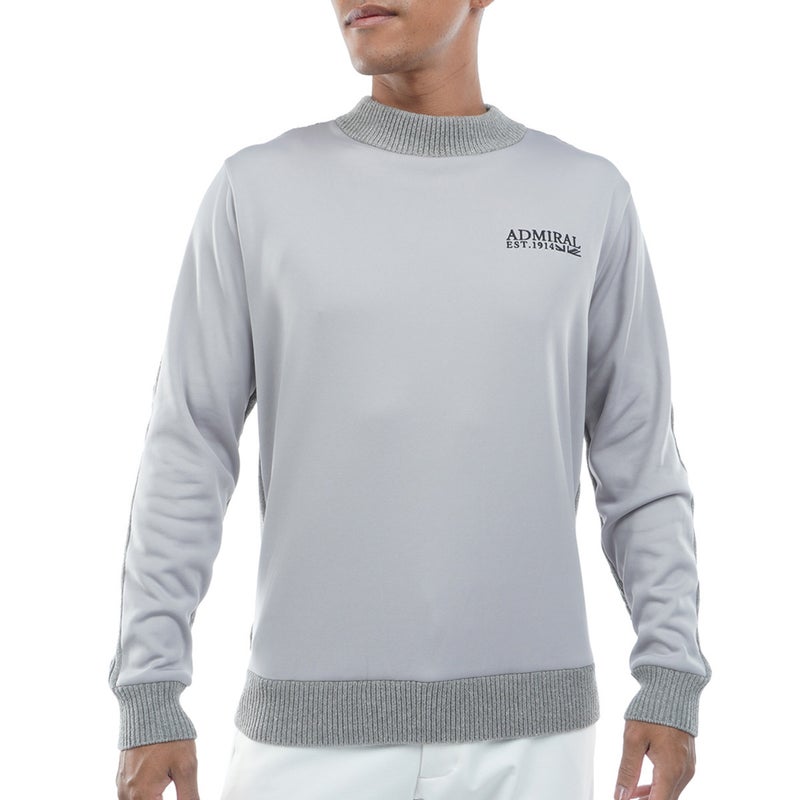  [アドミラル ゴルフ]　Admiral GOLF　メンズ ハイブリッド モックネック ニットスウェット  ADMA675 グレー　詳細