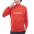 [アドミラル ゴルフ]　Admiral GOLF　メンズ ダイヤケーブル ハイネックセーター　ADMA677　ローズレッド　詳細