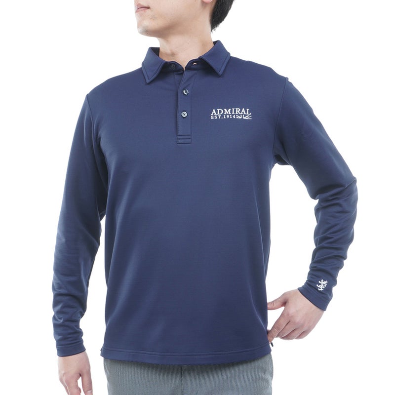 [アドミラル ゴルフ] Admiral GOLF メンズ 速ポカ 長袖シャツ ADMA678 ネイビー　詳細
