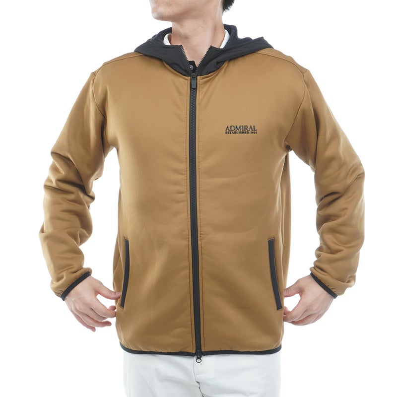 [アドミラル ゴルフ]Admiral GOLF メンズ カルイシ ジップアップ フーディー ADMA680 ベージュ　詳細