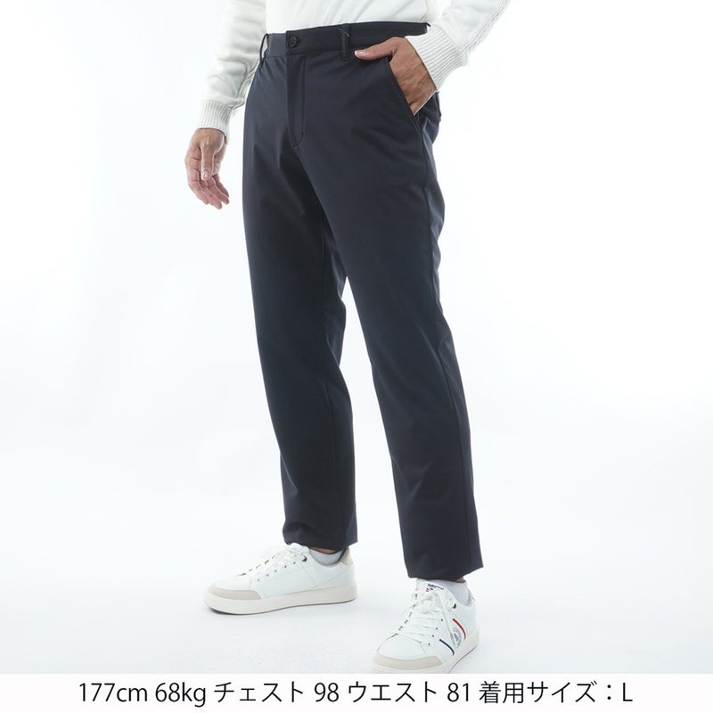 [アドミラル ゴルフ]Admiral GOLF メンズ 防風 裏起毛 ストレートパンツ ADMA683 ブラック　詳細1