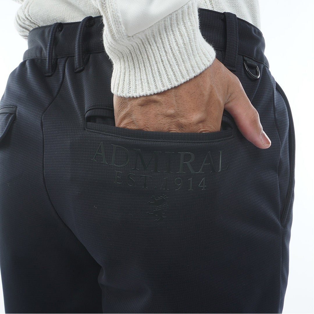 [アドミラル ゴルフ]Admiral GOLF メンズ 防風 裏起毛 ストレートパンツ ADMA683 ブラック　詳細6
