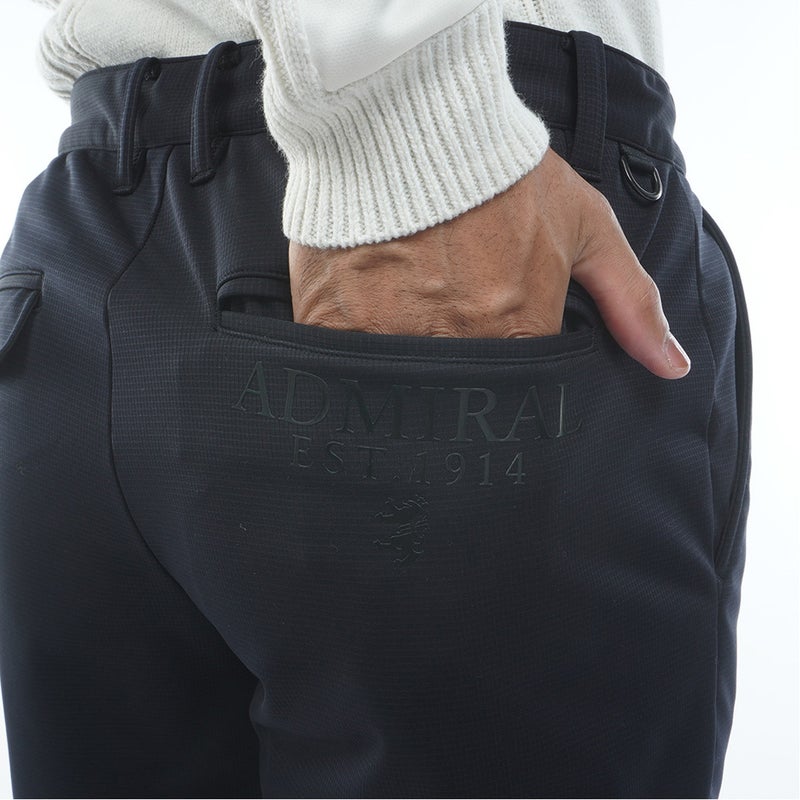 [アドミラル ゴルフ]Admiral GOLF メンズ 防風 裏起毛 ストレートパンツ ADMA683 ブラック　詳細6