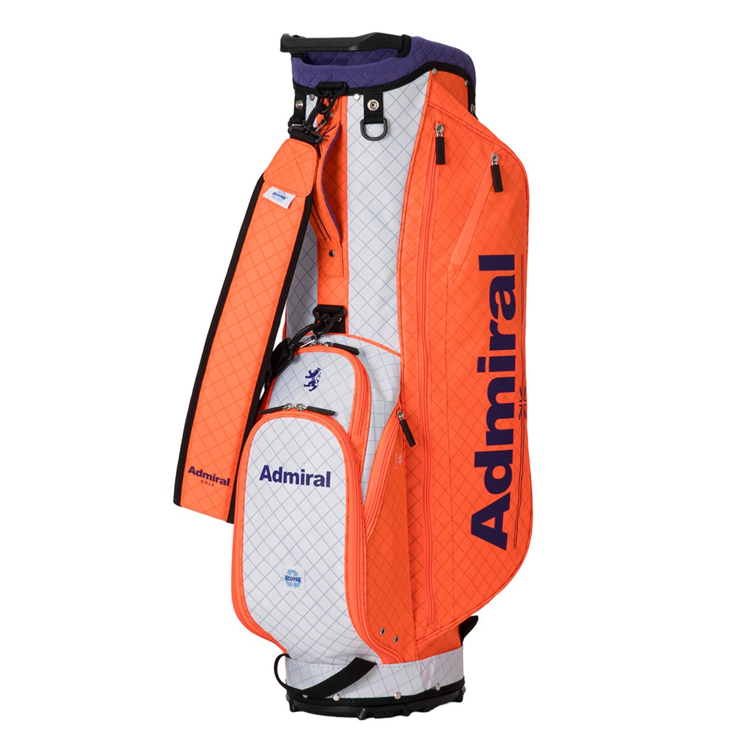 [アドミラル ゴルフ]　Admiral GOLF　ユニセックス スタンドキャディバッグECOPAK　オレンジ　詳細1