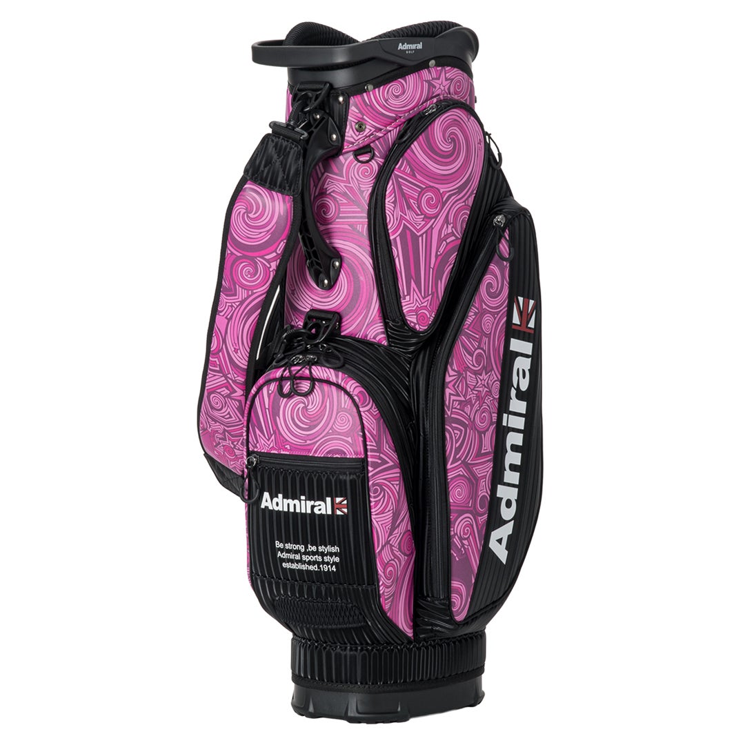 [アドミラル ゴルフ]　Admiral GOLF　ユニセックス カートキャディバッグダズル　ピンク　詳細1