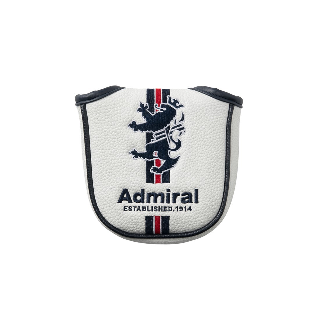 [アドミラル ゴルフ]　Admiral GOLF　ユニセックス パターカバー マレットランパント　ホワイト