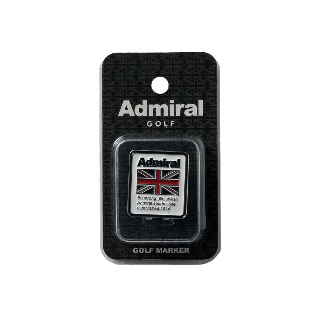 [アドミラル ゴルフ]　Admiral GOLF　ユニセックス マーカーAdmiralロゴ　ホワイト　詳細1