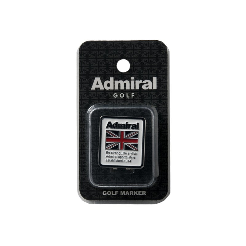 [アドミラル ゴルフ]　Admiral GOLF　ユニセックス マーカーAdmiralロゴ　ホワイト　詳細1