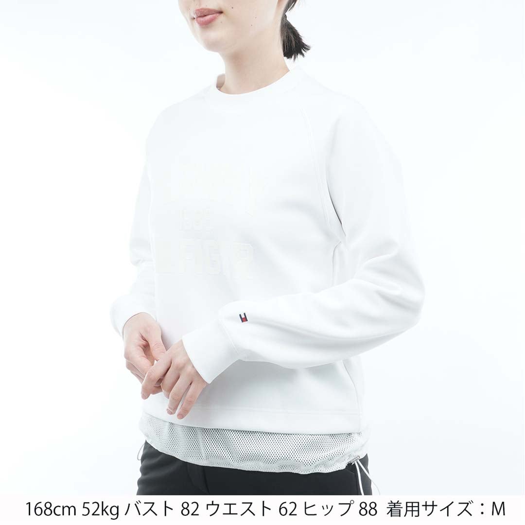   [トミー ヒルフィガー ゴルフ]レディース レイヤード スウェット　THLA650　ホワイト　詳細2