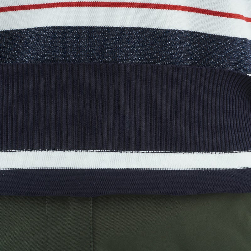 [トミー ヒルフィガー ゴルフ]　TOMMY HILFIGER GOLF　レディース ニット 5分袖丈ポロシャツ　トリコロール　詳細8