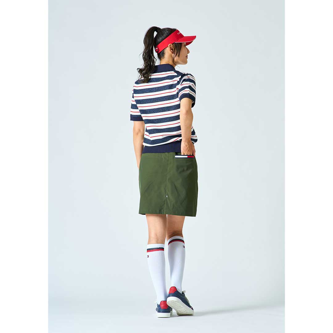 [トミー ヒルフィガー ゴルフ]　TOMMY HILFIGER GOLF　レディース ニット 5分袖丈ポロシャツ　詳細2