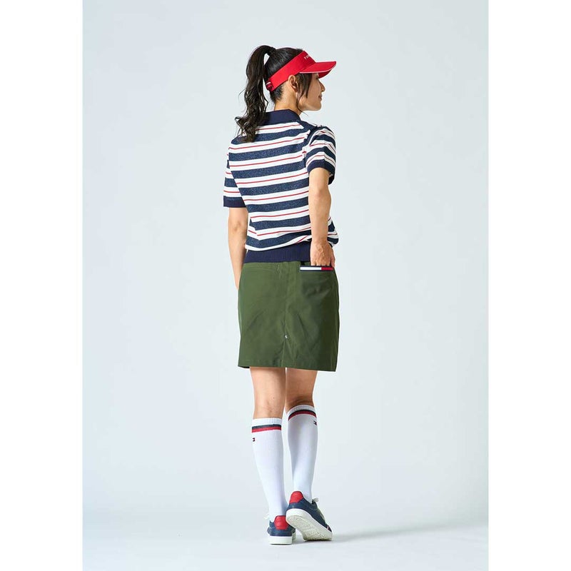 [トミー ヒルフィガー ゴルフ]　TOMMY HILFIGER GOLF　レディース ニット 5分袖丈ポロシャツ　詳細2