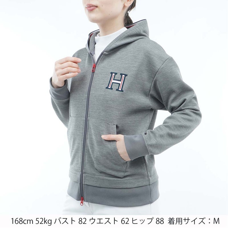 [トミー ヒルフィガー ゴルフ]レディース スクラムテック パーカージャケット　THLA655　グレー　詳細5