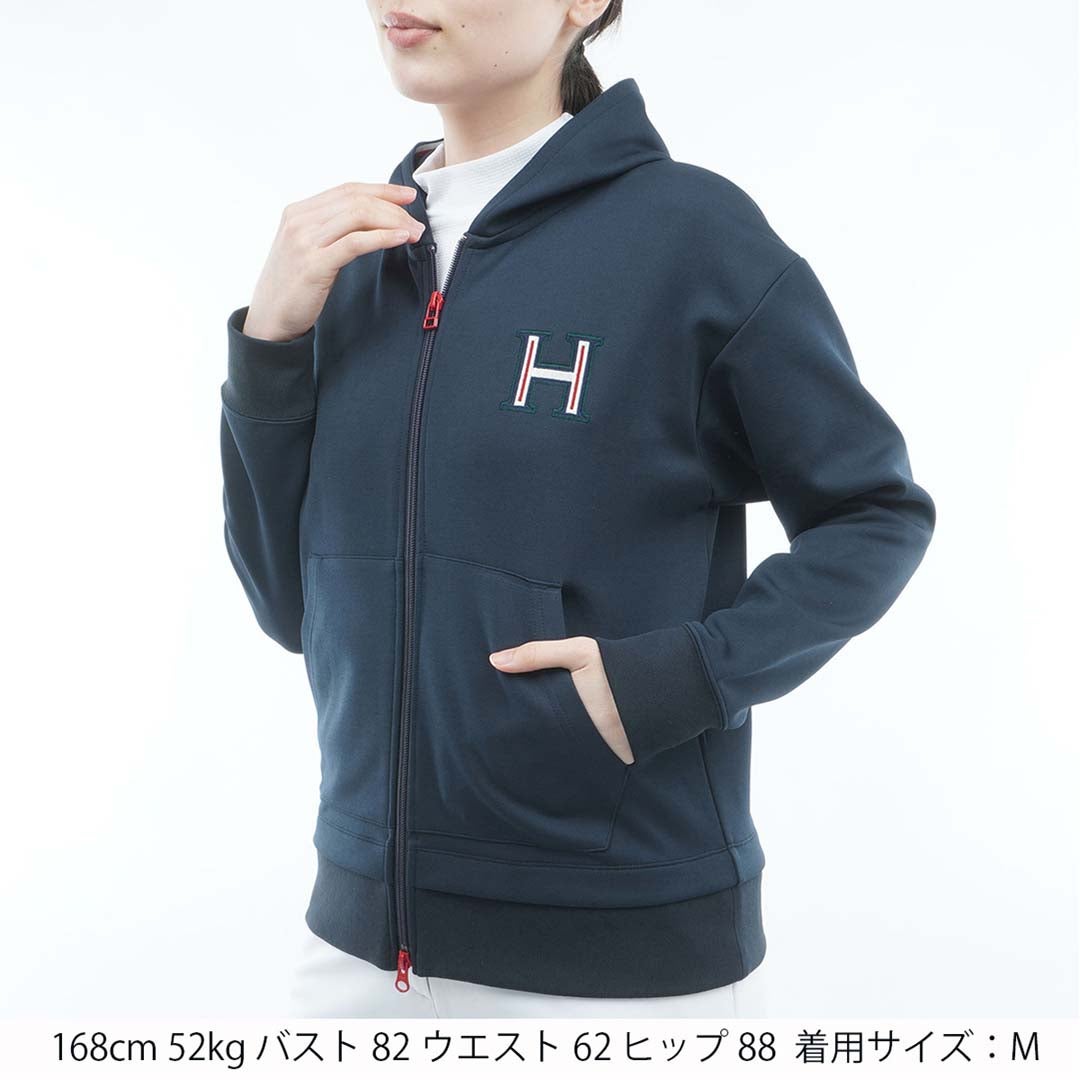 [トミー ヒルフィガー ゴルフ]レディース スクラムテック パーカージャケット　THLA655　ネイビー　詳細8