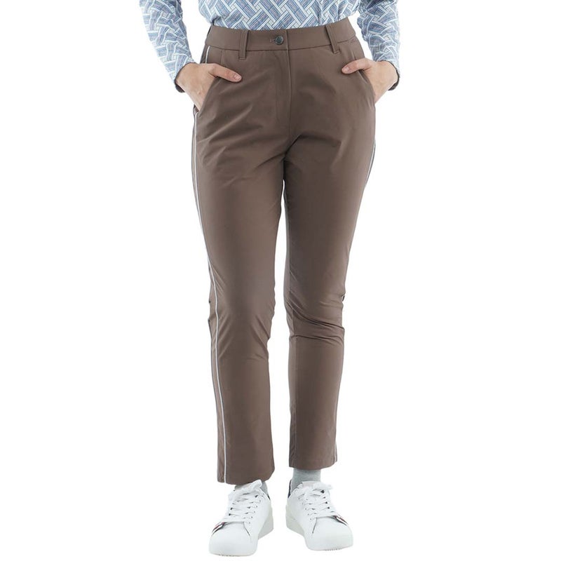 [トミー ヒルフィガー ゴルフ]　TOMMY HILFIGER GOLF　レディース 撥水ピーチ 9分丈 パンツ　THLA656　モカ　詳細