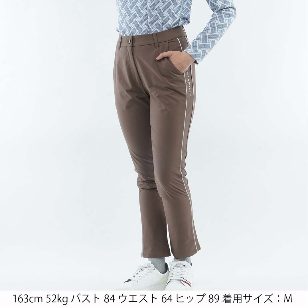 [トミー ヒルフィガー ゴルフ]　TOMMY HILFIGER GOLF　レディース 撥水ピーチ 9分丈 パンツ　THLA656　モカ　詳細1