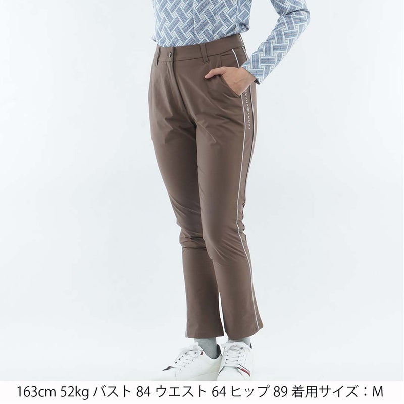 [トミー ヒルフィガー ゴルフ]　TOMMY HILFIGER GOLF　レディース 撥水ピーチ 9分丈 パンツ　THLA656　モカ　詳細1