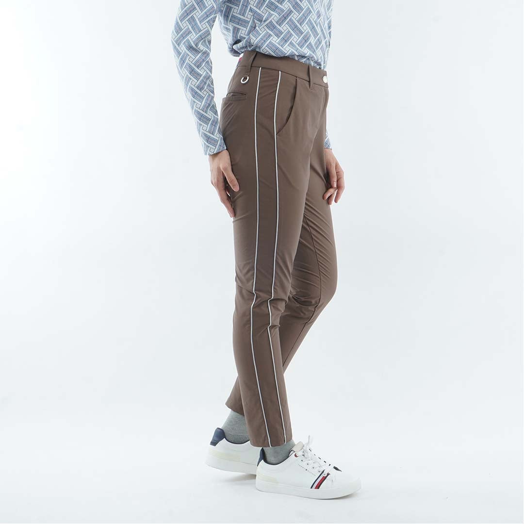 [トミー ヒルフィガー ゴルフ]　TOMMY HILFIGER GOLF　レディース 撥水ピーチ 9分丈 パンツ　THLA656　モカ　詳細4