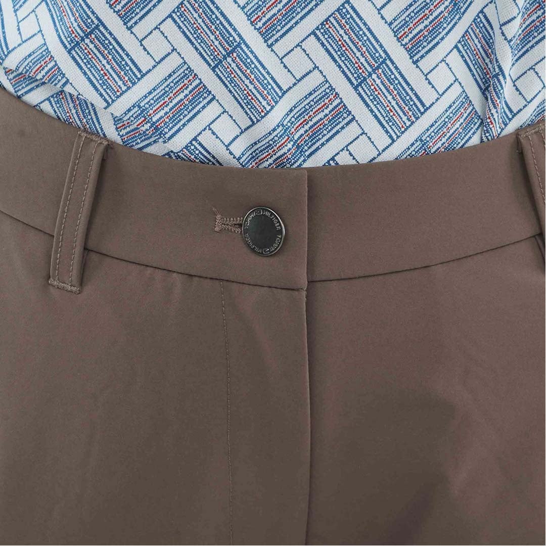 [トミー ヒルフィガー ゴルフ]　TOMMY HILFIGER GOLF　レディース 撥水ピーチ 9分丈 パンツ　THLA656　モカ　詳細5
