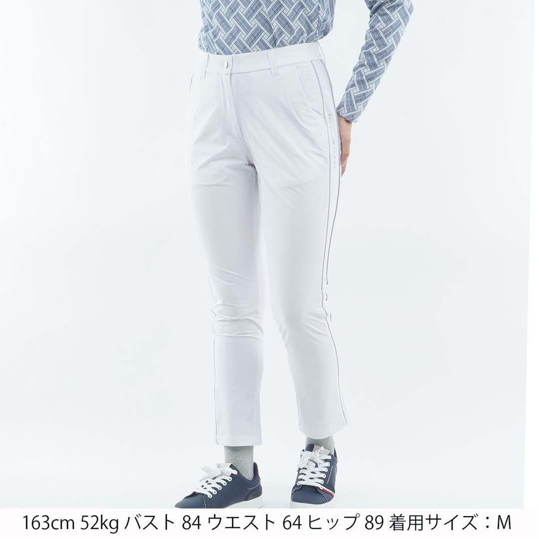 [トミー ヒルフィガー ゴルフ]　TOMMY HILFIGER GOLF　レディース 撥水ピーチ 9分丈 パンツ　THLA656　ホワイト　詳細1