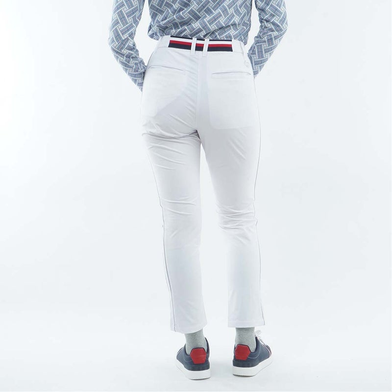 [トミー ヒルフィガー ゴルフ]　TOMMY HILFIGER GOLF　レディース 撥水ピーチ 9分丈 パンツ　THLA656　ホワイト　詳細2