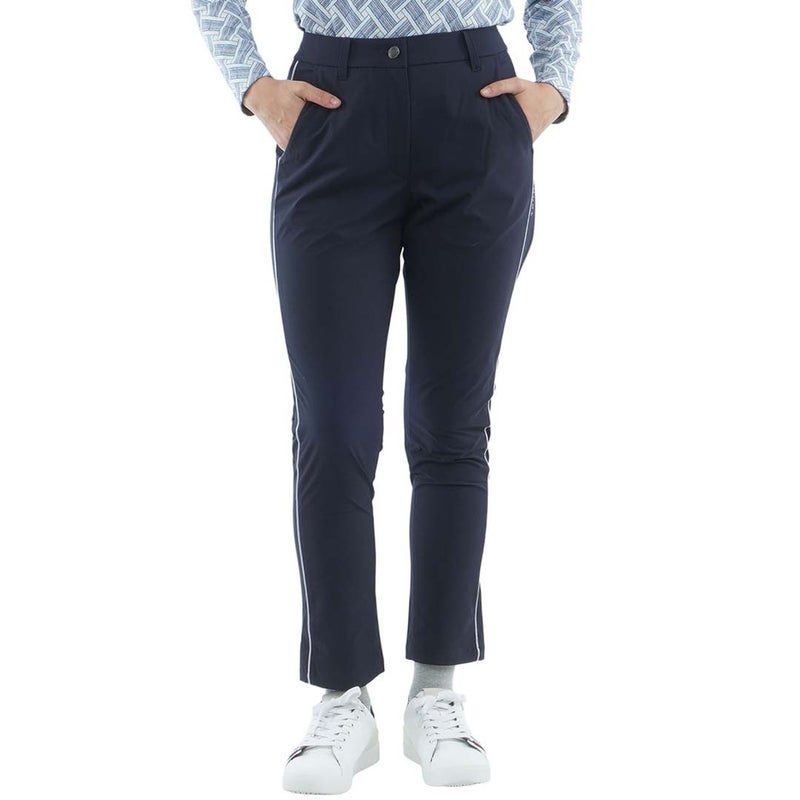 [トミー ヒルフィガー ゴルフ]　TOMMY HILFIGER GOLF　レディース 撥水ピーチ 9分丈 パンツ　THLA656　ネイビー　詳細
