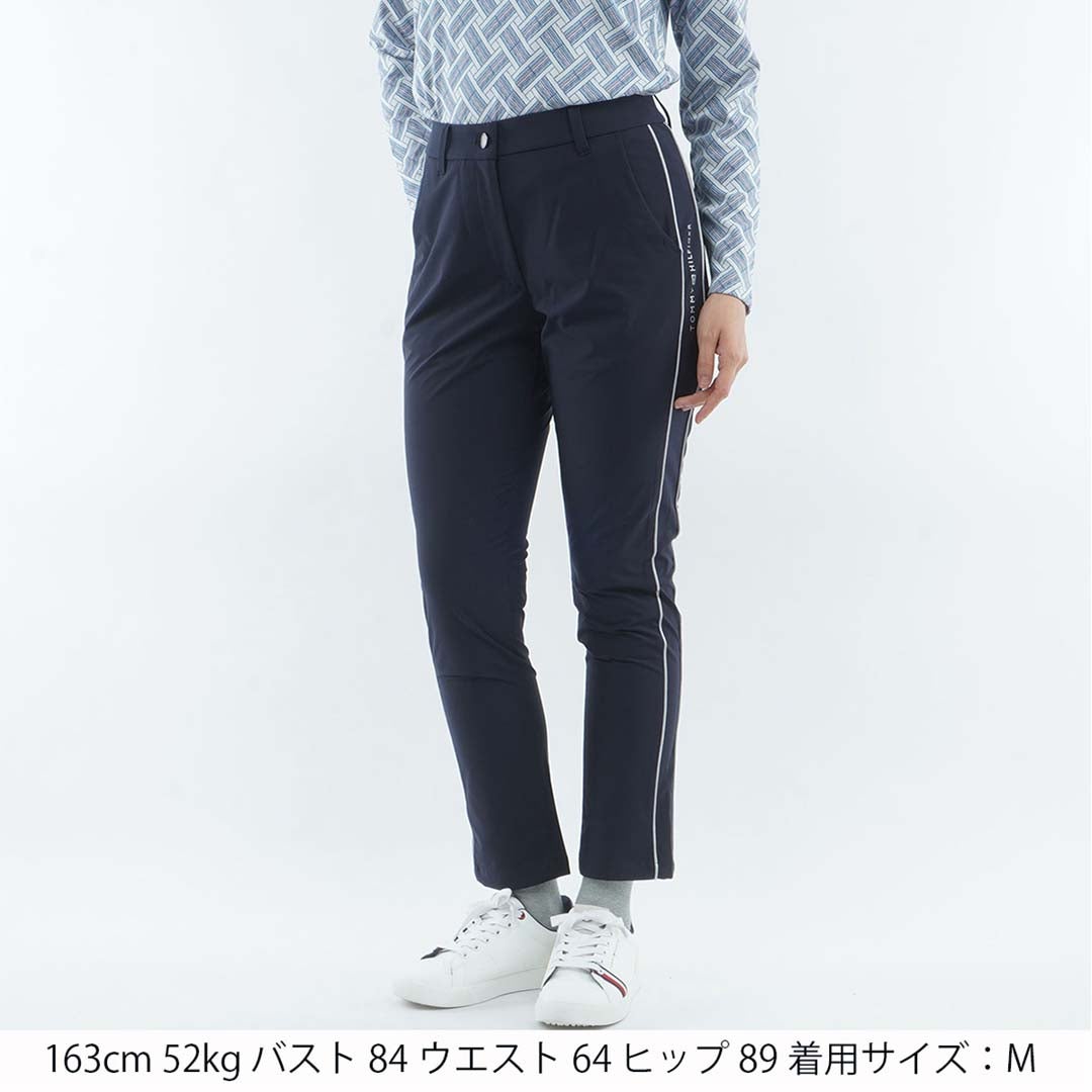 [トミー ヒルフィガー ゴルフ]　TOMMY HILFIGER GOLF　レディース 撥水ピーチ 9分丈 パンツ　THLA656　ネイビー　詳細1