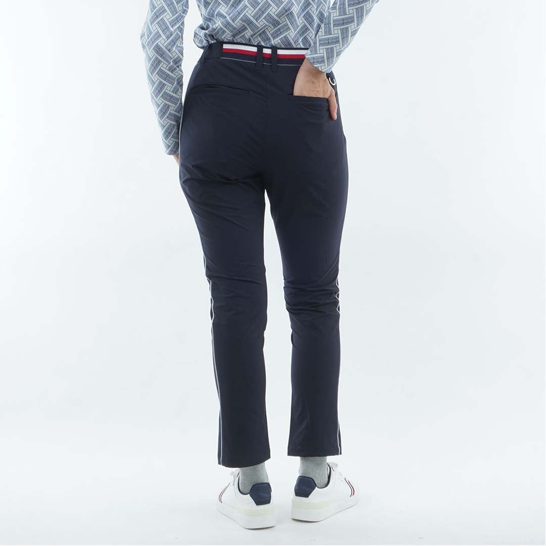 [トミー ヒルフィガー ゴルフ]　TOMMY HILFIGER GOLF　レディース 撥水ピーチ 9分丈 パンツ　THLA656　ネイビー　詳細2