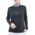 [トミー ヒルフィガー ゴルフ] TOMMY HILFIGER GOLF レディース ベア天 長袖モックシャツ ブラック　詳細