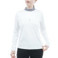 [トミー ヒルフィガー ゴルフ] TOMMY HILFIGER GOLF レディース ベア天 長袖モックシャツ ホワイト　詳細