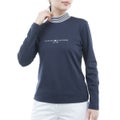 [トミー ヒルフィガー ゴルフ] TOMMY HILFIGER GOLF レディース ベア天 長袖モックシャツ ネイビー　詳細