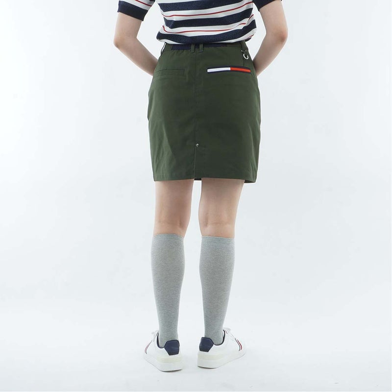 [トミー ヒルフィガー ゴルフ]　TOMMY HILFIGER GOLF　レディース ストレッチツイル タイトスカート　THLA661　オリーブ　詳細3