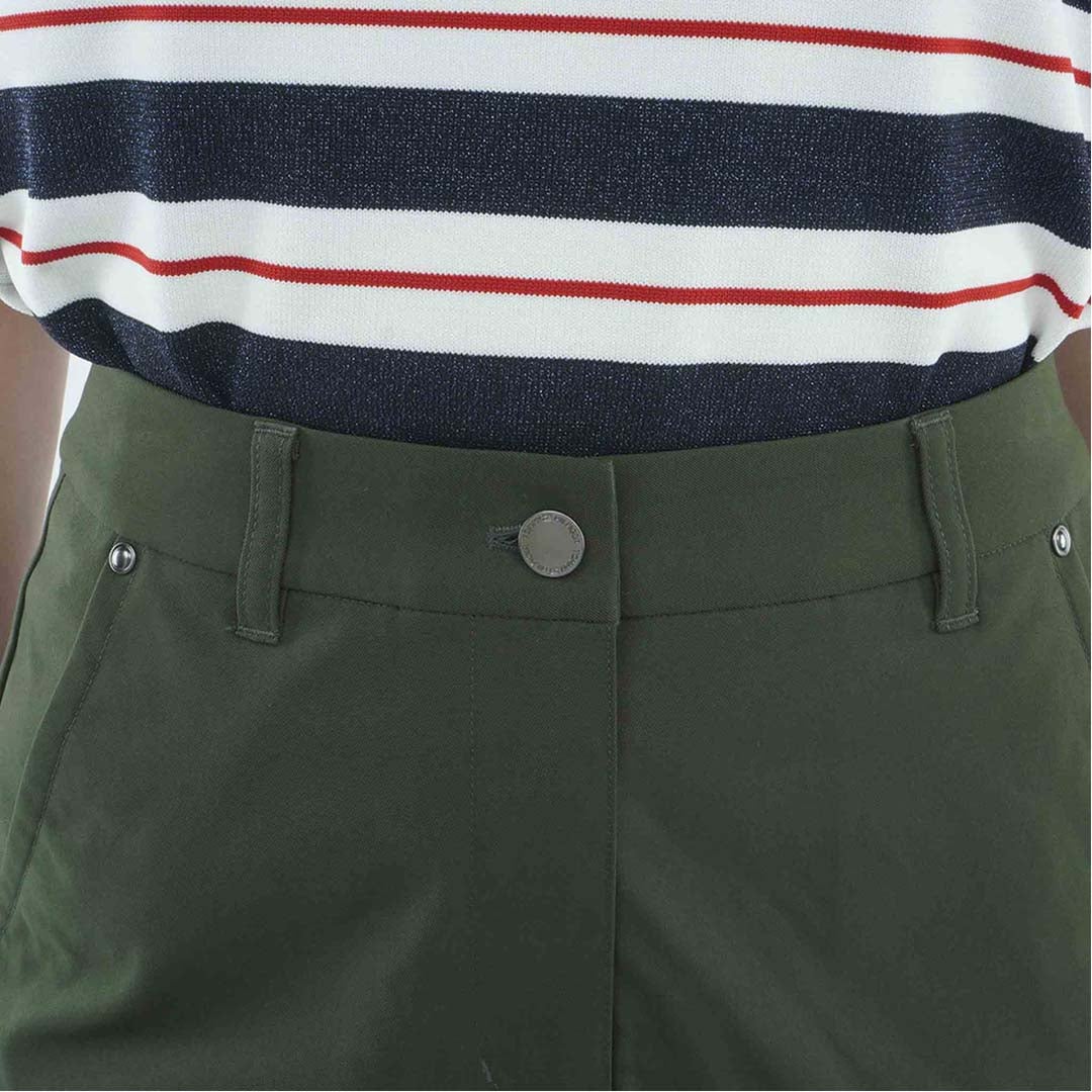 [トミー ヒルフィガー ゴルフ]　TOMMY HILFIGER GOLF　レディース ストレッチツイル タイトスカート　THLA661　オリーブ　詳細6