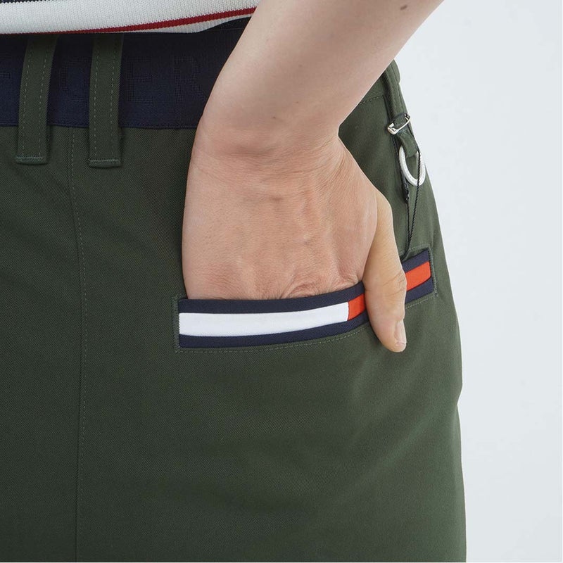 [トミー ヒルフィガー ゴルフ]　TOMMY HILFIGER GOLF　レディース ストレッチツイル タイトスカート　THLA661　オリーブ　詳細8