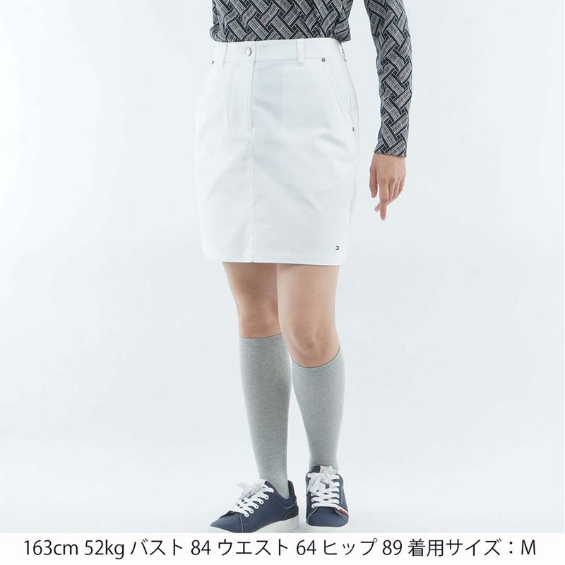 [トミー ヒルフィガー ゴルフ]　TOMMY HILFIGER GOLF　レディース ストレッチツイル タイトスカート　THLA661　ホワイト　詳細1
