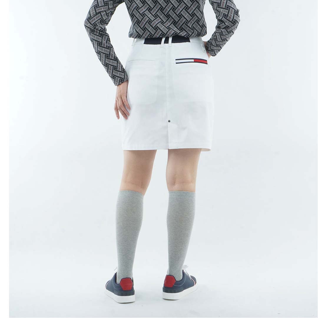 [トミー ヒルフィガー ゴルフ]　TOMMY HILFIGER GOLF　レディース ストレッチツイル タイトスカート　THLA661　ホワイト　詳細2