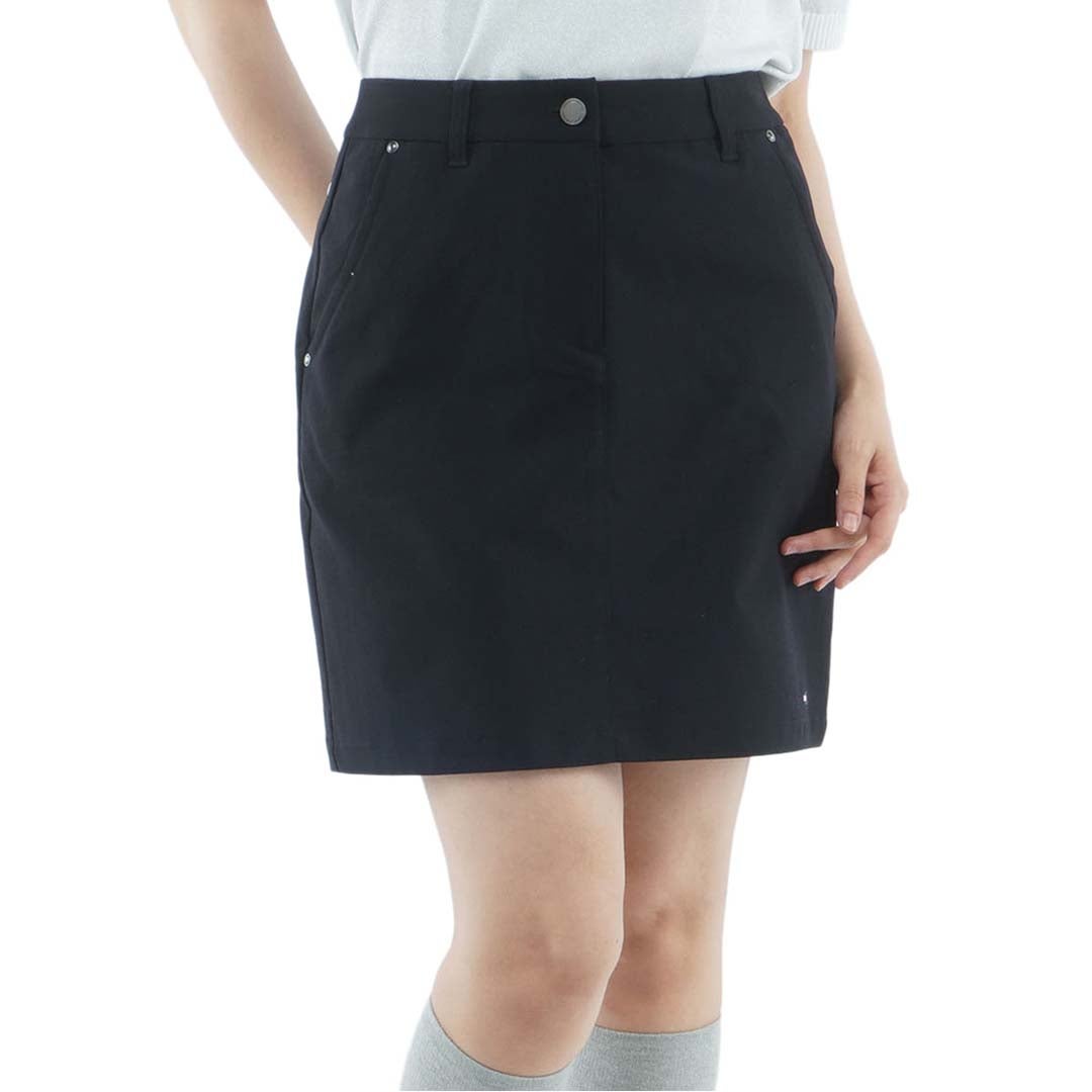 [トミー ヒルフィガー ゴルフ]　TOMMY HILFIGER GOLF　レディース ストレッチツイル タイトスカート　THLA661　ブラック　詳細